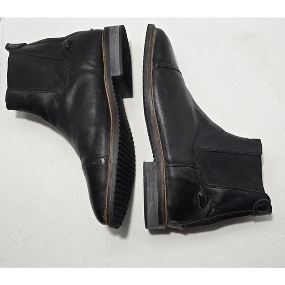 Huntley Equestrian Adult Paddock Boots Premium Leather Back Zipper Black Sz 10 - Picture 6 of 12